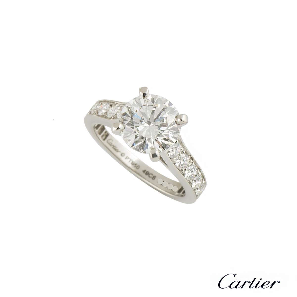 Cartier 1895 Diamond Platinum Ring 2 